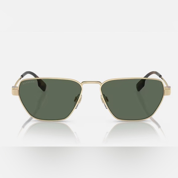 Men's Burberry sunglasses Gold Frame - Picture 1 of 9